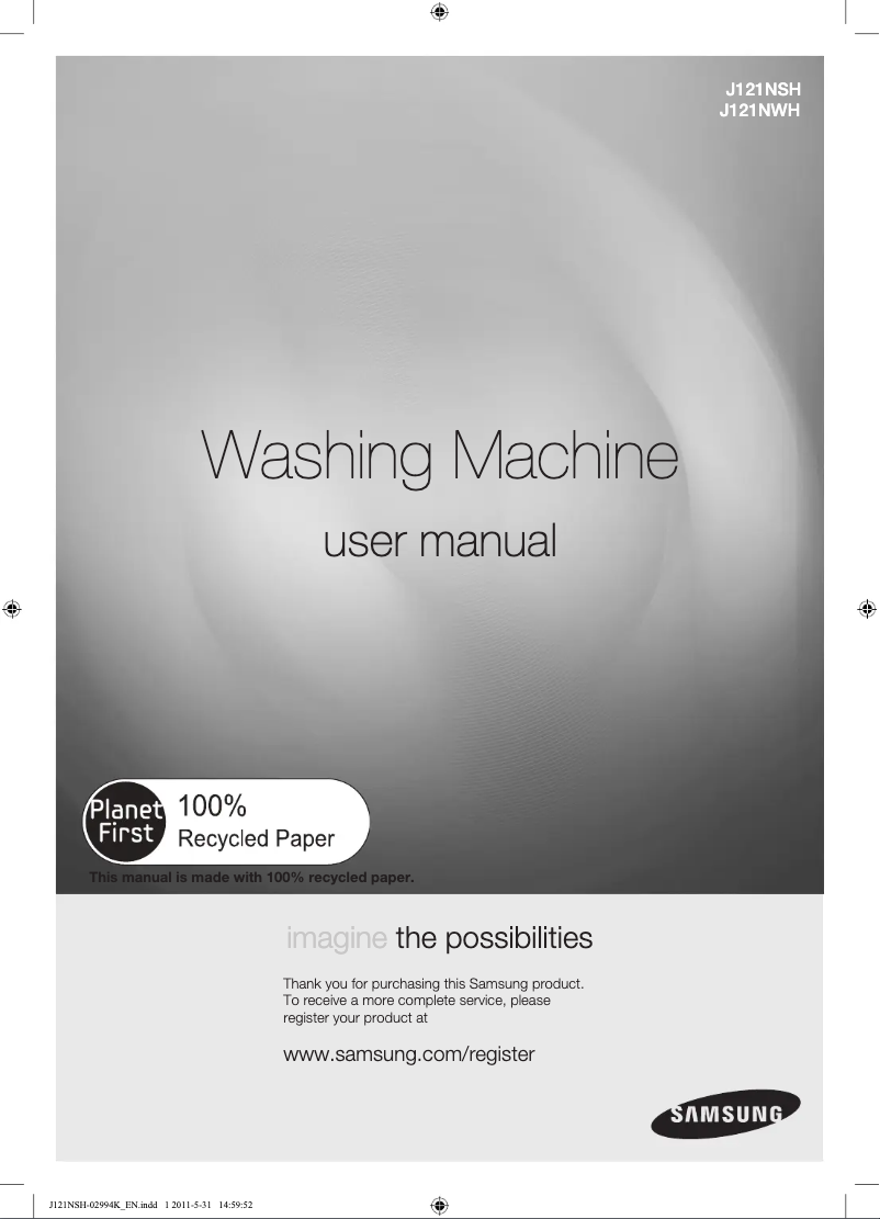 Page 1 de la notice Manuel utilisateur Samsung J1250NSH