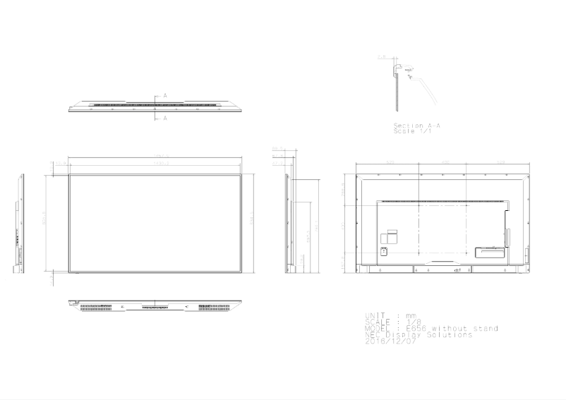 Página 1 del manual Dibujo técnico NEC MultiSync E656