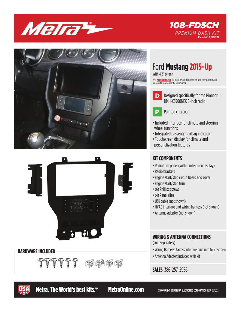 Page 1 de la notice Fiche technique AXESS 108-FD5CH