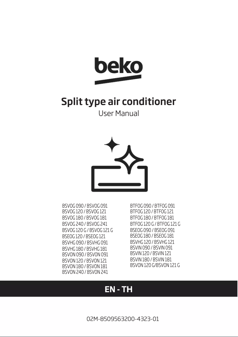 Page 1 de la notice Manuel utilisateur Beko BSVIN 120