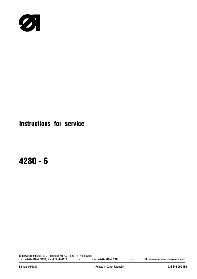 Image de la première page du manuel de l'appareil 4280