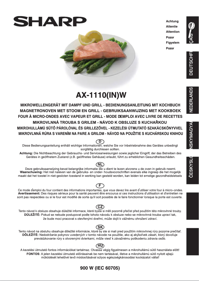 Page 1 de la notice Manuel utilisateur Sharp AX-1110