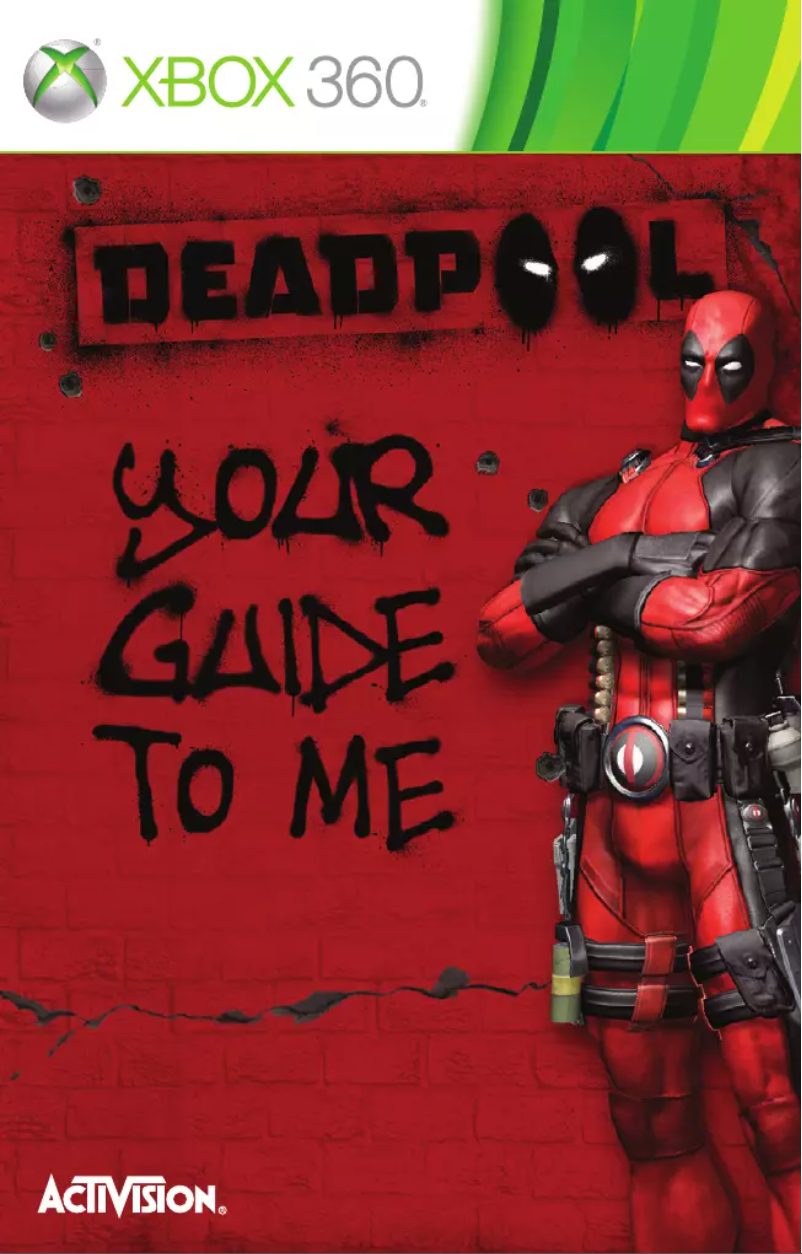 Page 1 de la notice Manuel utilisateur Microsoft Deadpool (Xbox 360)
