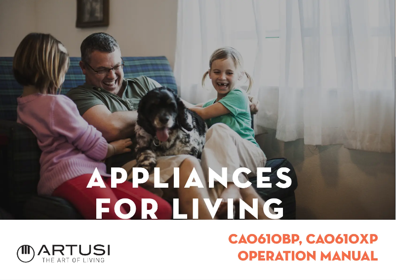 Image de la première page du manuel de l'appareil CAO610WP