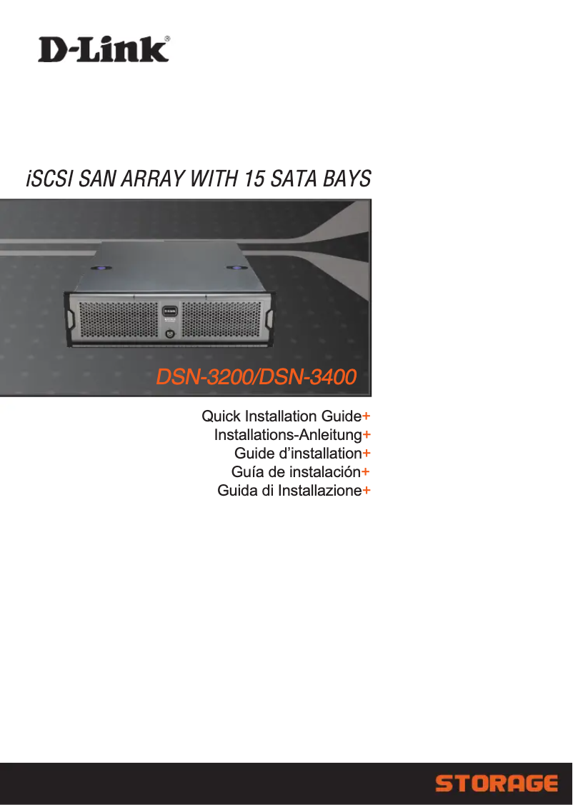 Image de la première page du manuel de l'appareil DSN-3400