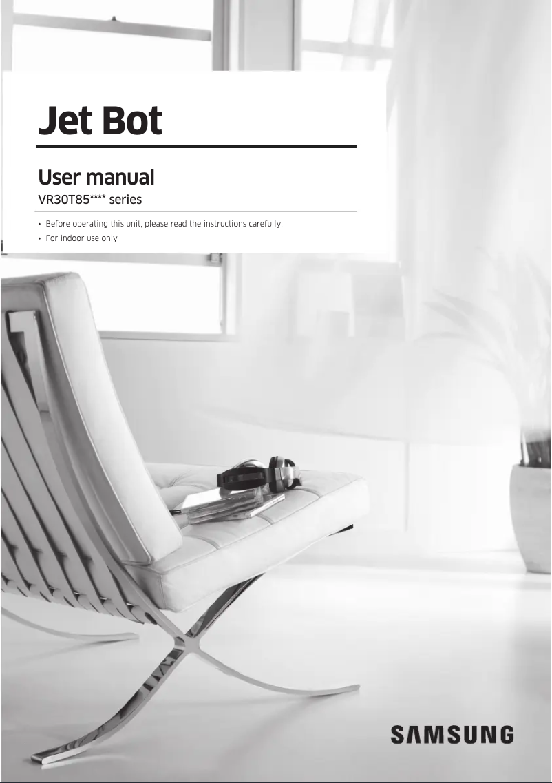 Page 1 de la notice Manuel utilisateur Samsung Jet Bot VR30T85513B