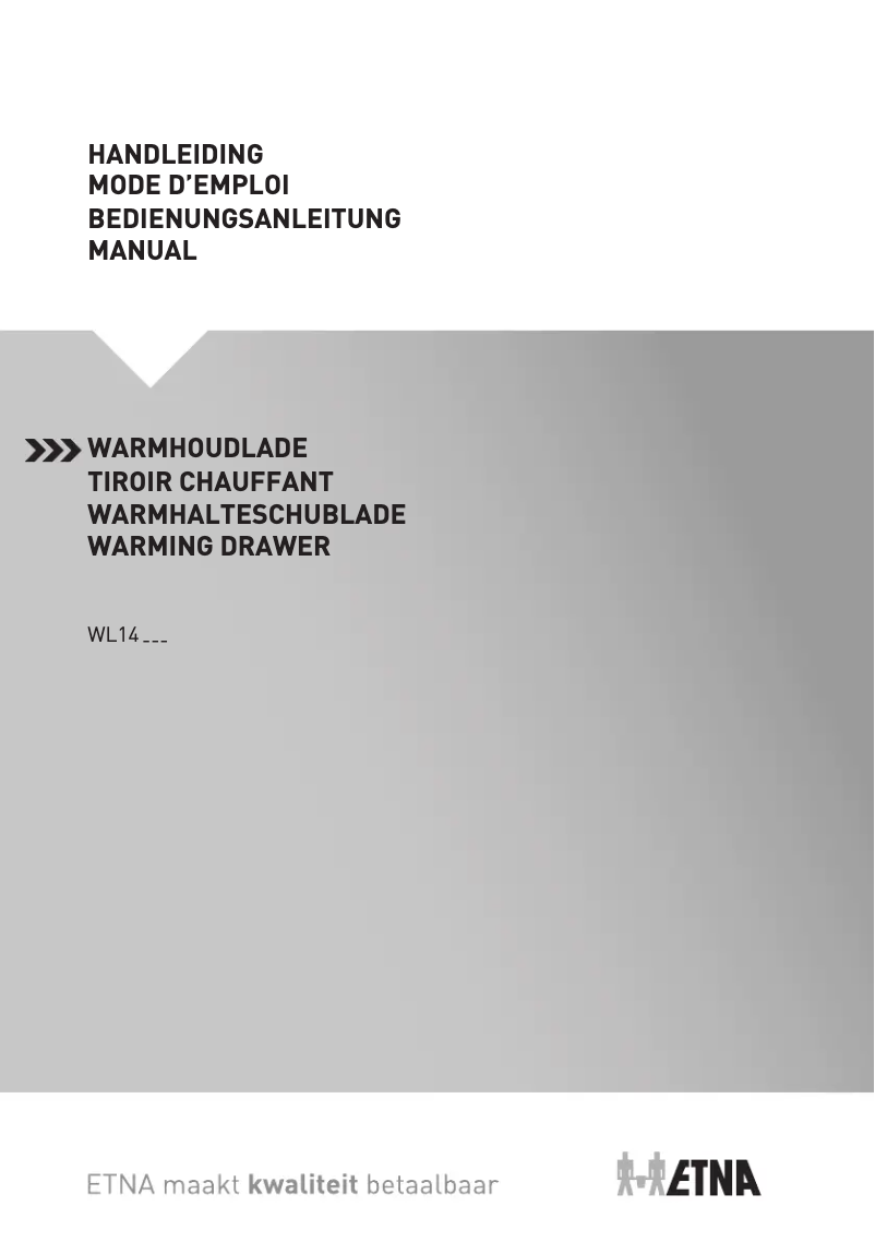 Page 1 de la notice Manuel utilisateur Etna WL14