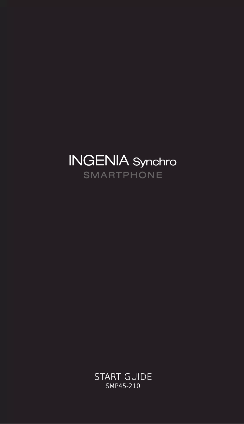 Image de la première page du manuel de l'appareil Ingenia Synchro SMP45-210