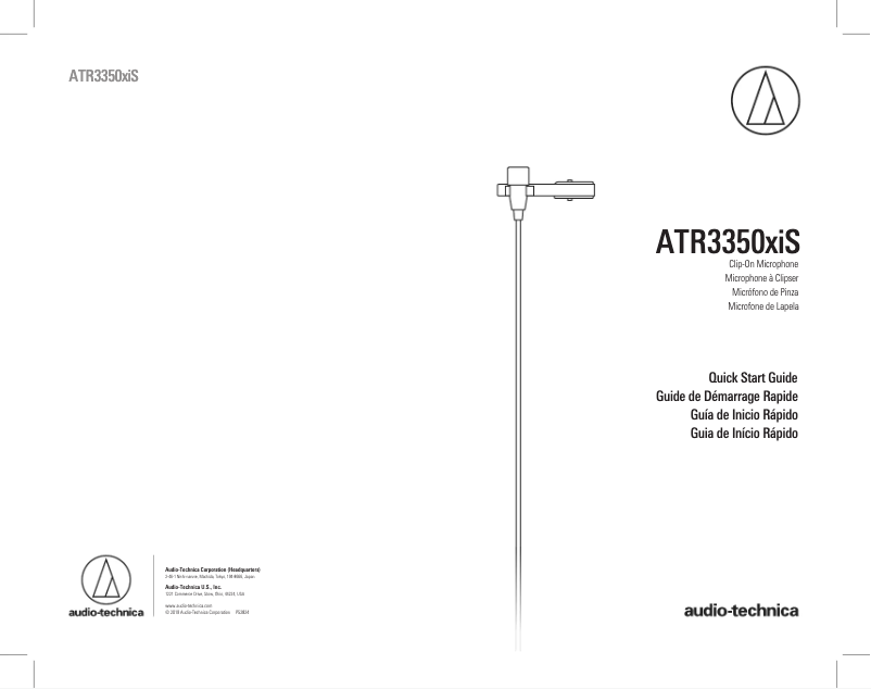 Image de la première page du manuel de l'appareil ATR3350XiS