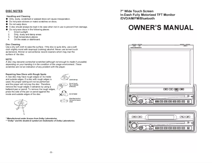 Page 1 de la notice Manuel utilisateur Soundstream VIR-7870NRB