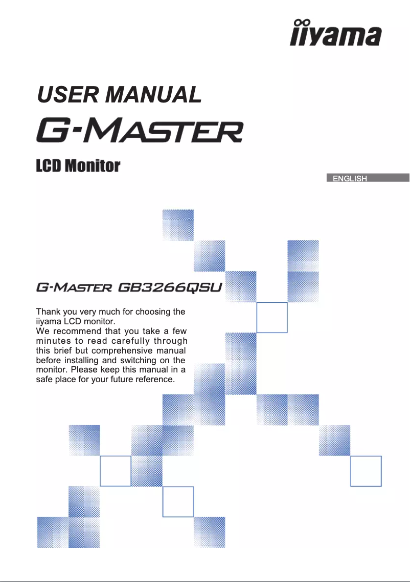 Page n°1 - Mode d'emploi Iiyama G-MASTER GB3266QSU-B1
