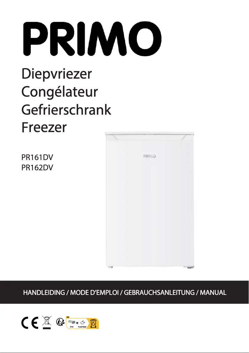 Page 1 de la notice Manuel utilisateur Primo PR162DV