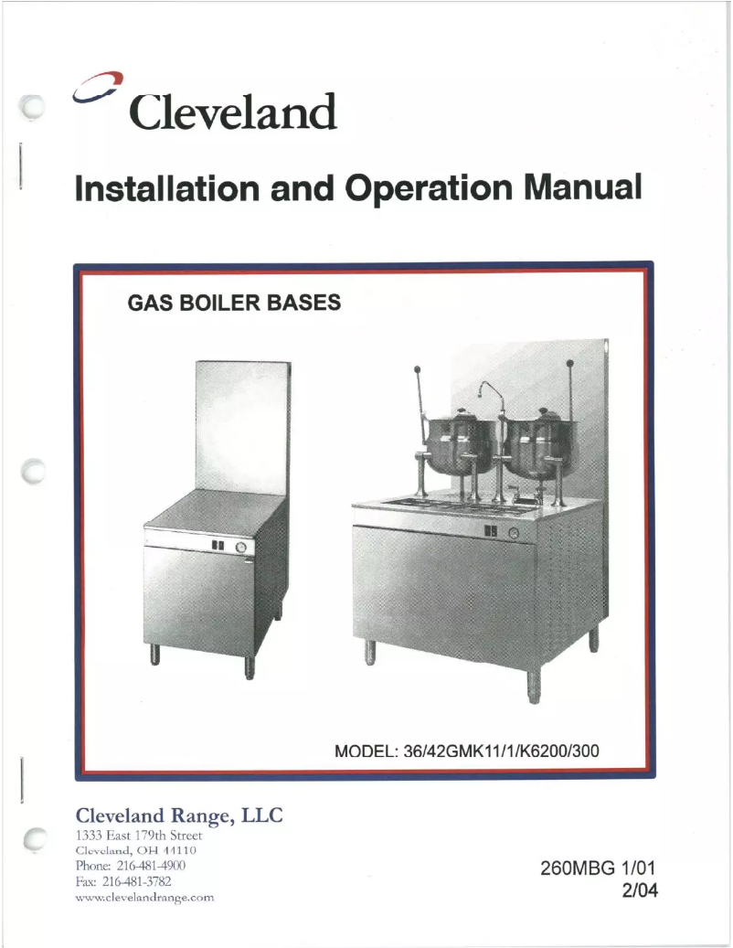 Page n°1 - Manuel utilisateur Cleveland 36GM300