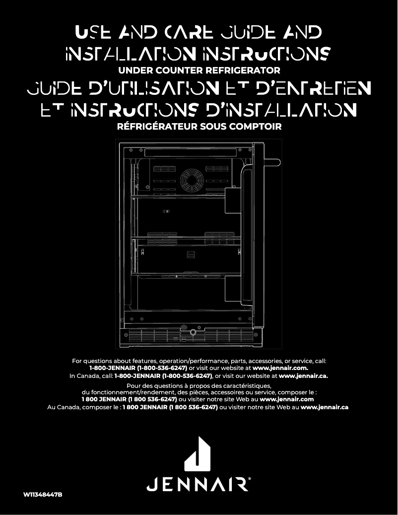 Page n°1 - Manuel utilisateur Jenn-Air JUGFR242HX