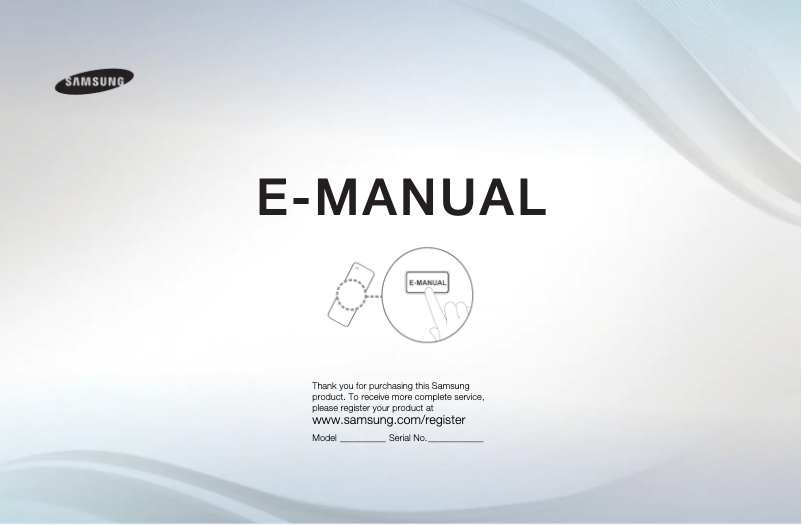 Image de la première page du manuel de l'appareil UE32F5005AK