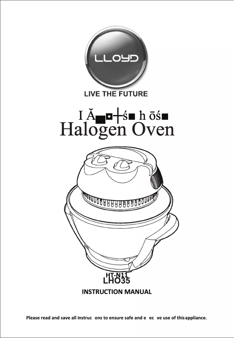 Page n°1 - Manuel utilisateur Lloyd LHO35