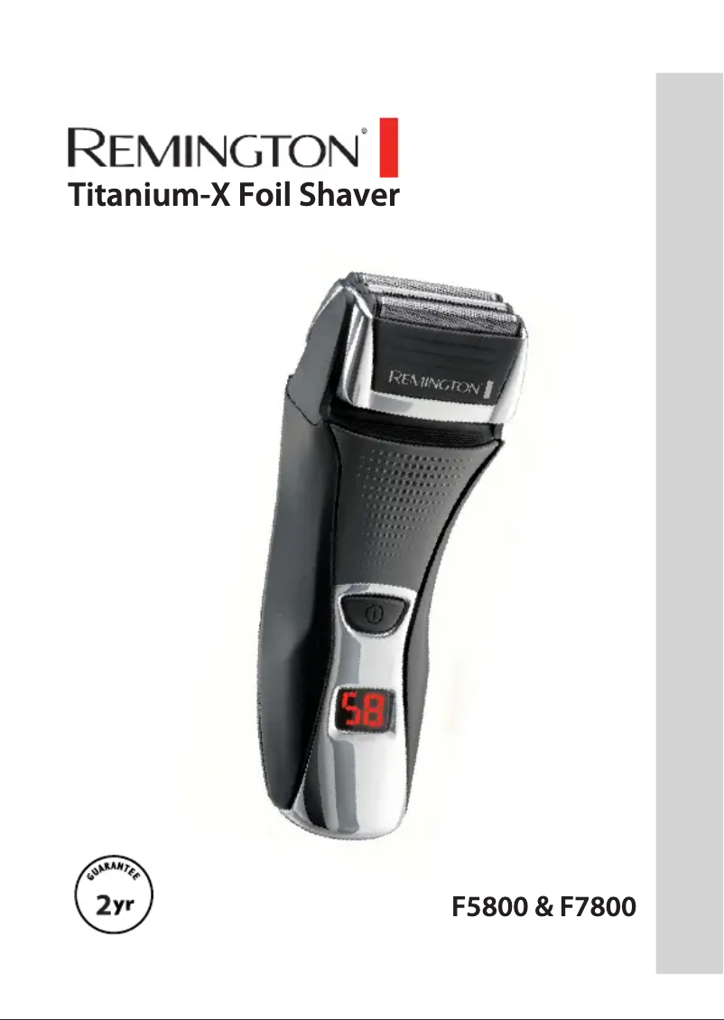 Page 1 de la notice Manuel utilisateur Remington Titanium-X F7800 