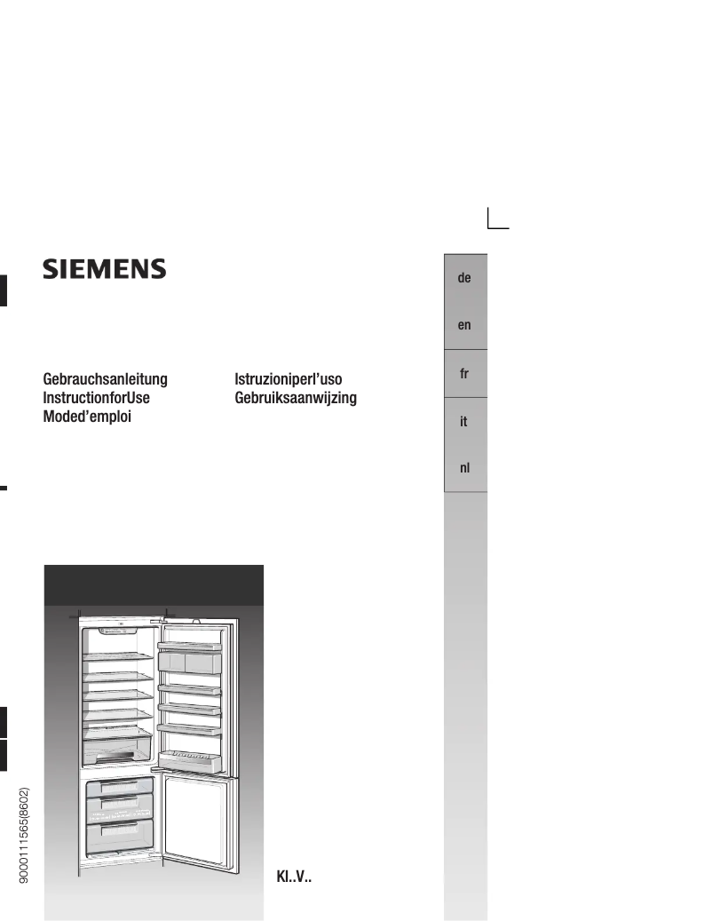 Page n°1 - Mode d'emploi Siemens KI38VA20