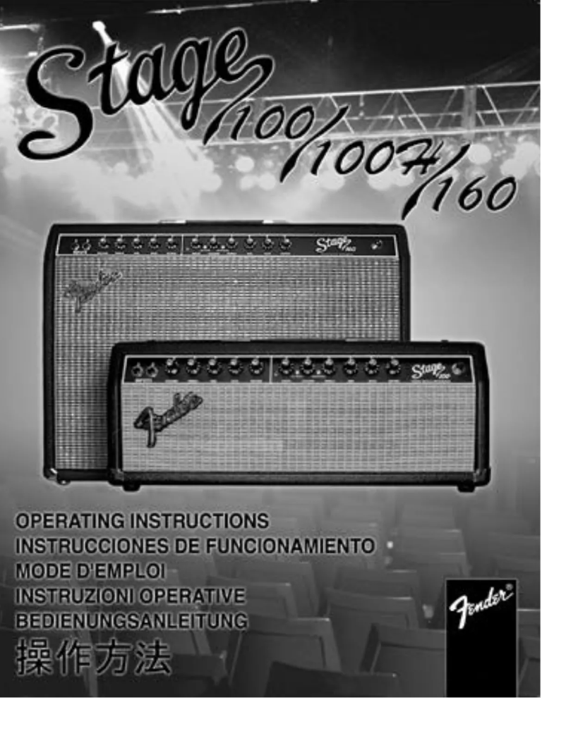 Image de la première page du manuel de l'appareil Stage 160