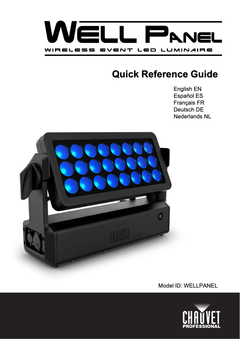 Image de la première page du manuel de l'appareil WELL Panel