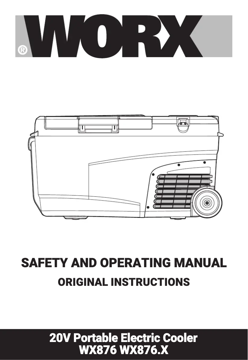 Page n°1 - Manuel utilisateur Worx WX876.9