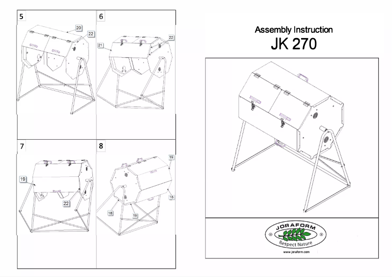 Page 1 de la notice Manuel utilisateur Joraform JK 270
