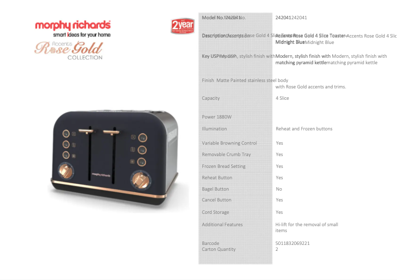 Image de la première page du manuel de l'appareil Accents 242041