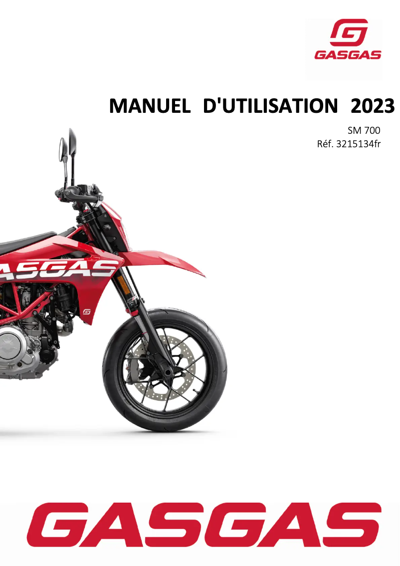 Image de la première page du manuel de l'appareil SM 700 (2022)