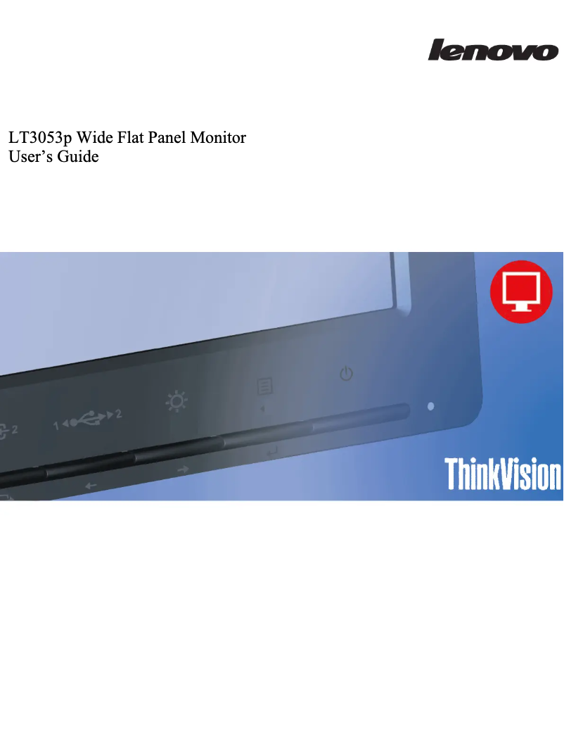 Página 1 del manual Manual de usuario Lenovo ThinkVision LT3053p