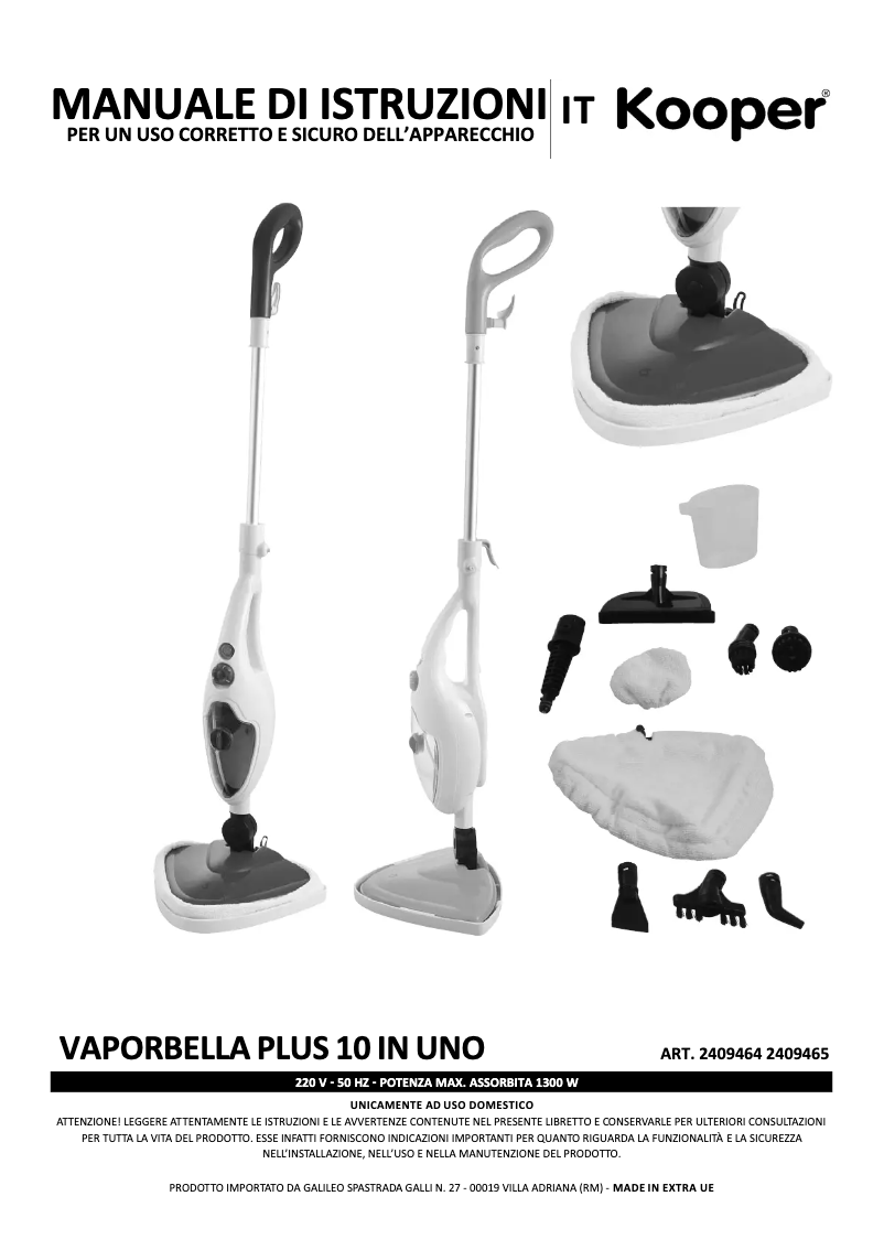 Image de la première page du manuel de l'appareil 2409464