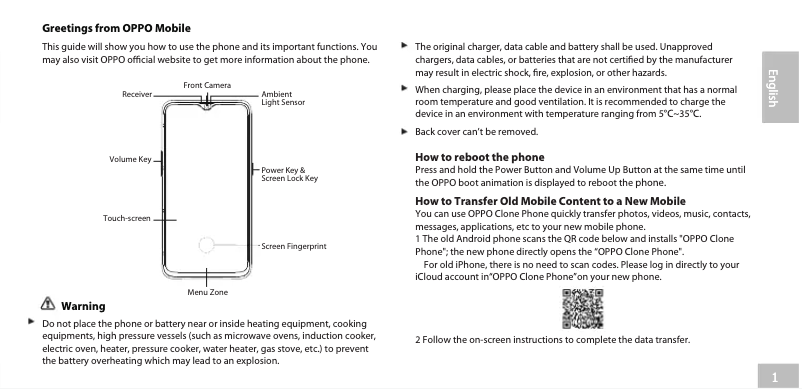 Page n°1 - Guide de démarrage rapide Oppo RX17 Pro