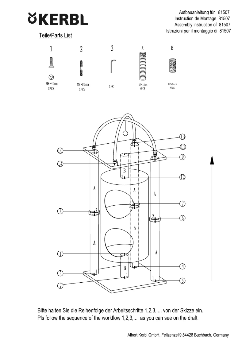 Page 1 de la notice Manuel utilisateur Kerbl Onyx 81507