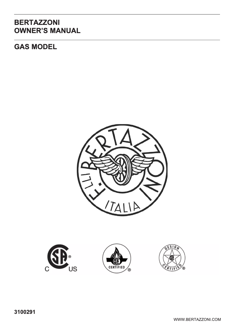 Page 1 de la notice Manuel utilisateur Bertazzoni MAST366GASXT