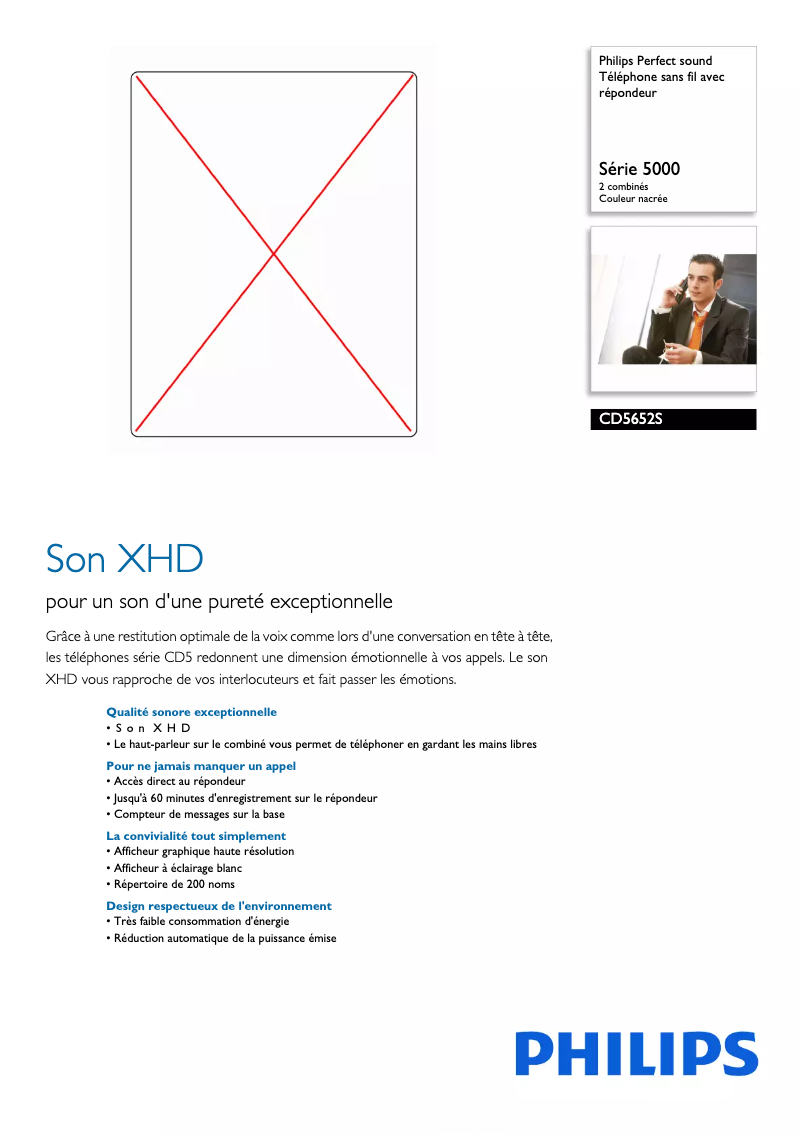 Página 1 del manual Ficha técnica Philips CD565