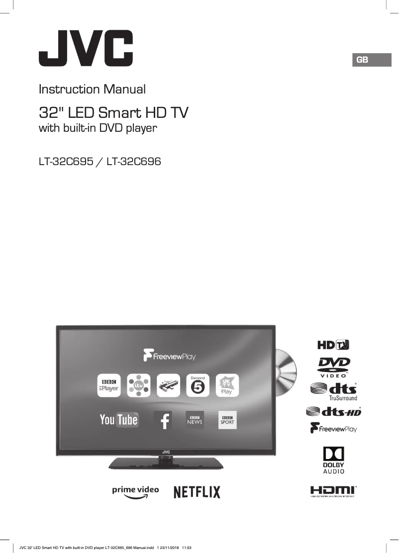 Page 1 de la notice Manuel utilisateur JVC LT-32C695