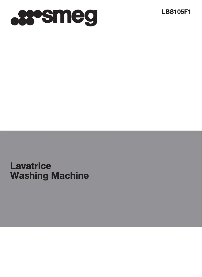 Page n°1 - Manuel utilisateur Smeg LBS105F1
