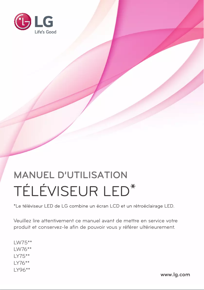 Page n°1 - Manuel utilisateur LG 55LY760H