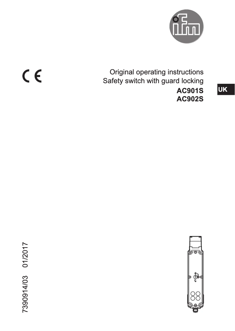 Image de la première page du manuel de l'appareil AC901S