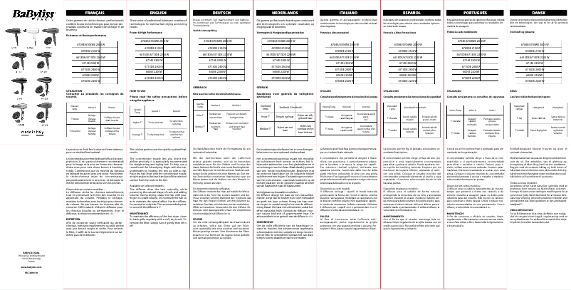 Página 1 del manual Manual de usuario BaByliss Smooth Pro 6709E