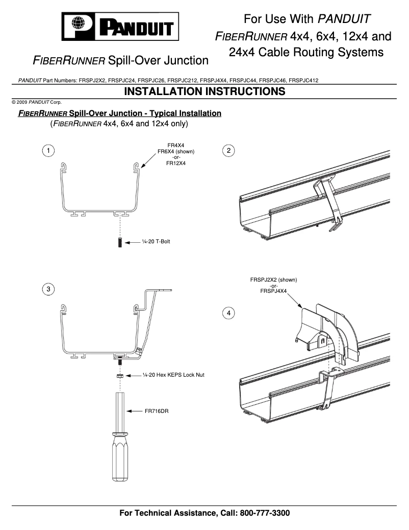Página 1 del manual Manual de usuario Panduit FRSPJC24OR