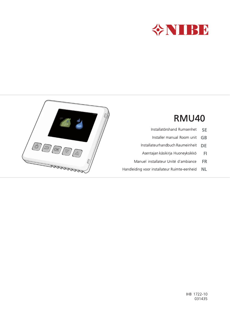 Image de la première page du manuel de l'appareil RMU 40