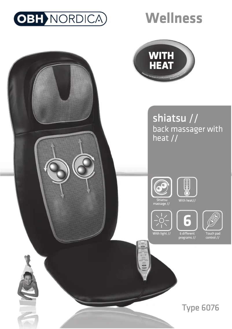 Página 1 del manual Manual de usuario OBH Nordica Shiatsu Back & Shoulder