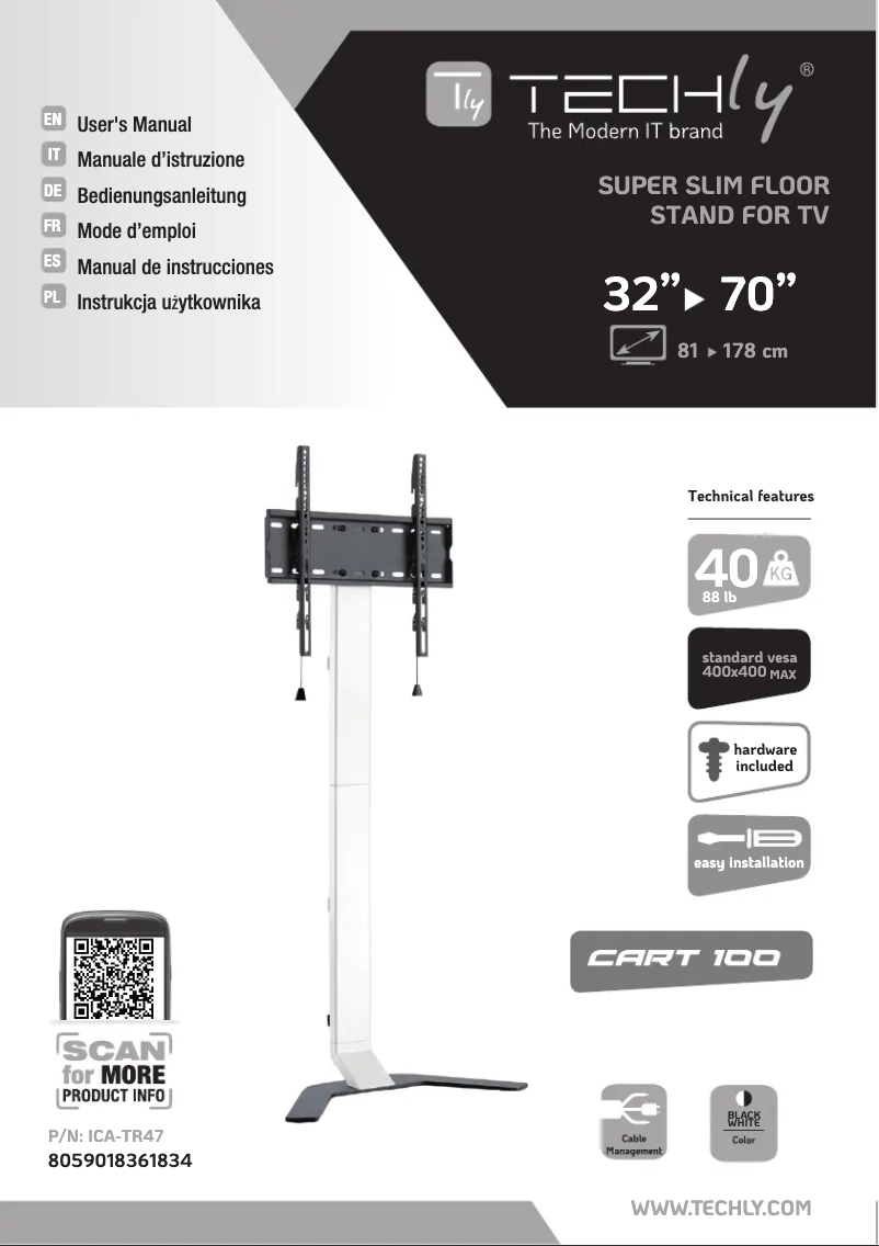 Page n°1 - Manuel utilisateur Techly ICA-TR47