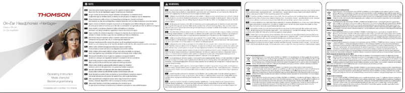Page 1 de la notice Manuel utilisateur Thomson HED3203