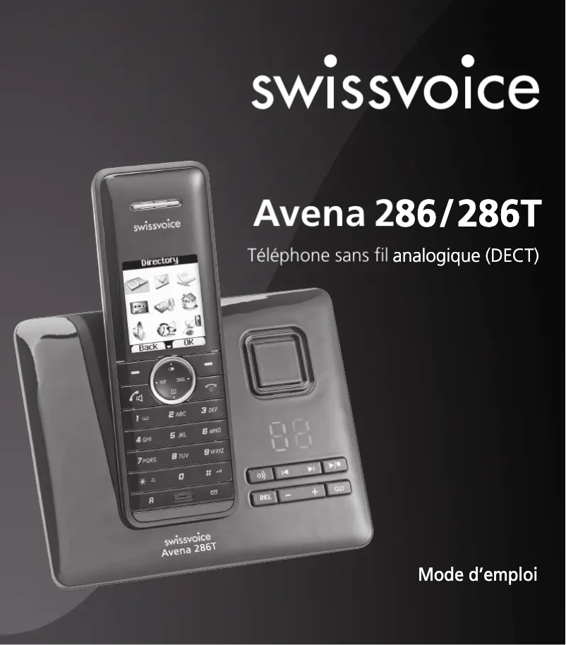 Page 1 de la notice Manuel utilisateur Swissvoice Avena 286