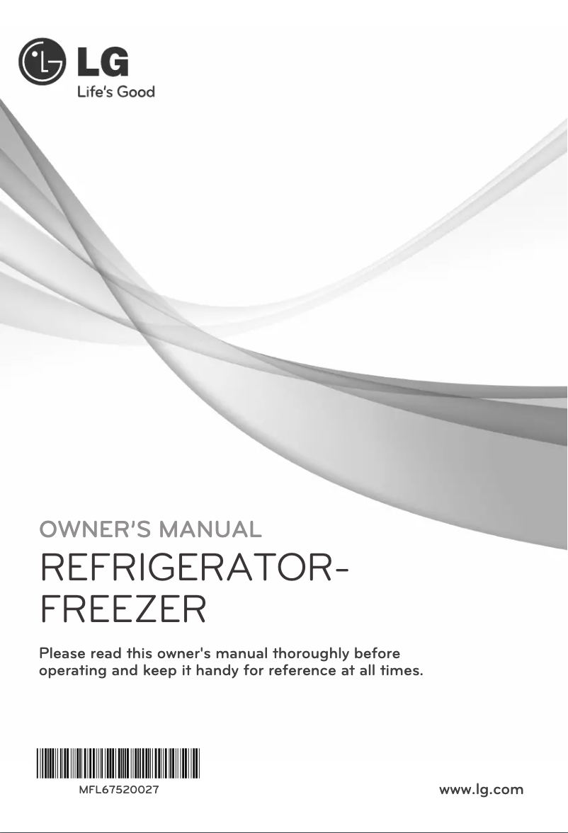 Page 1 de la notice Manuel utilisateur LG GR-S632GSRB