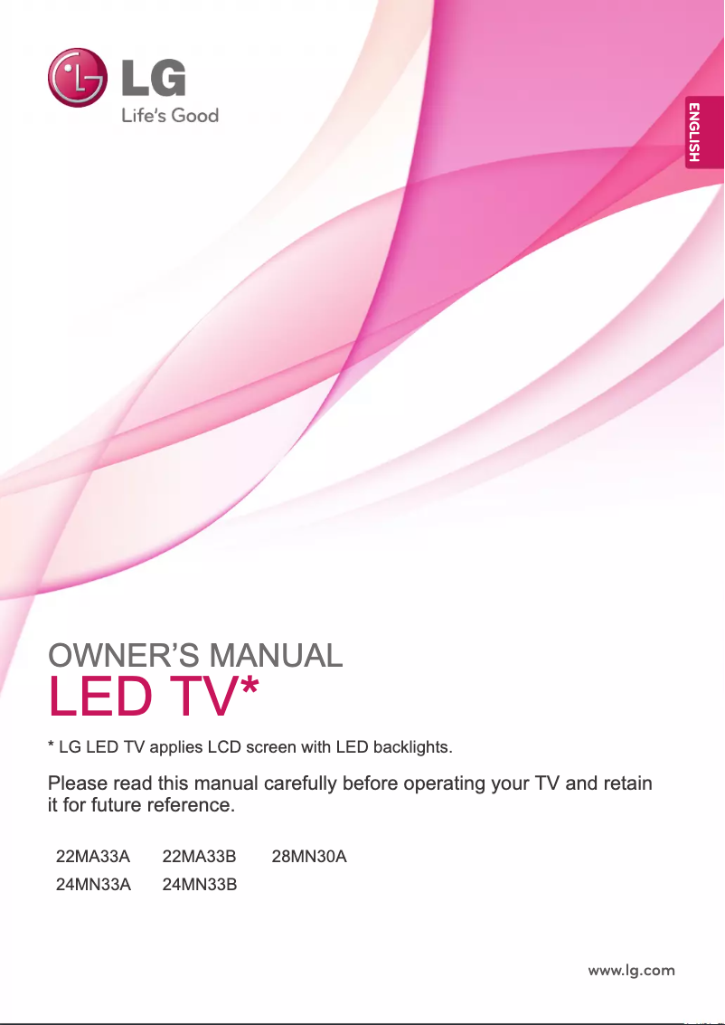 Page 1 de la notice Manuel utilisateur LG 24MN33B