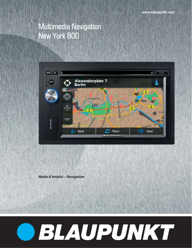 Página 1 del manual Manual de usuario Blaupunkt New York 800