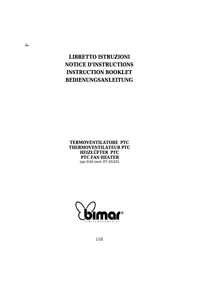 Image de la première page du manuel de l'appareil S244.EU