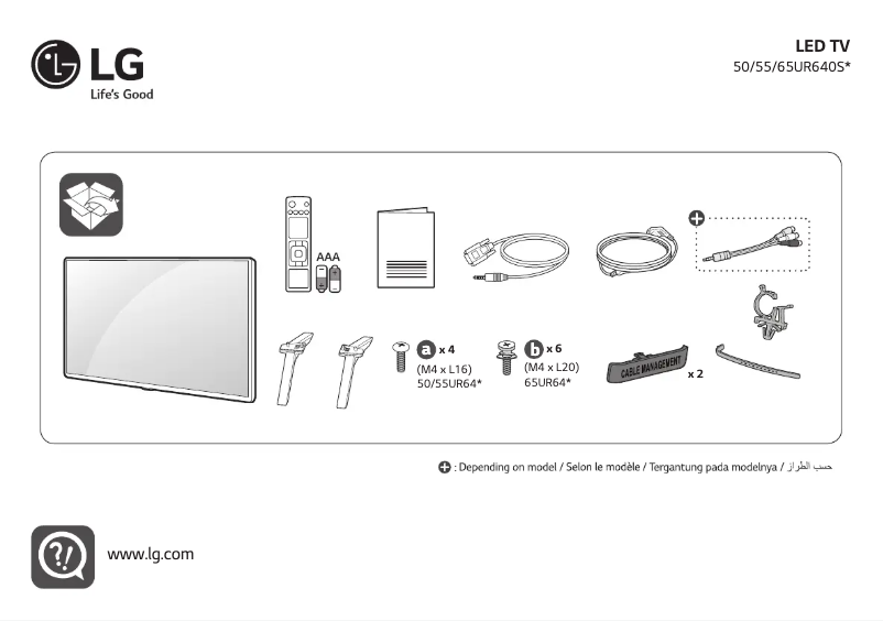 Página 1 del manual Manual de usuario LG 55UR640S0GD
